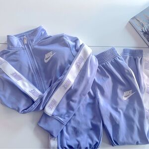 Girls Lavender Nike Track Suit